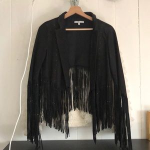 Rebecca Minkoff Suede Fringe Leather jacket